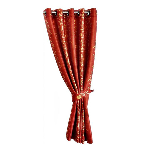 ผ้าม่านสำเร็จรูป สีแดงลายดอกไม้ ผ้าม่านสำเร็จรูป สีแดงลายดอกไม้