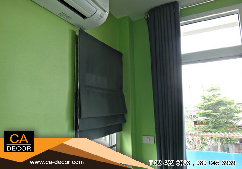 ผ้าม่านตาสีดำไก่แบบวันเวย์