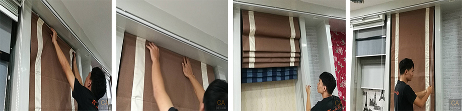 ติดรางม่านพับ