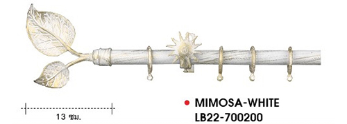 Rod Curtain_European Style_MIMOSA-WHITE-LB22-700200