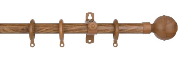 Rod curtain_oreintal smooth_Wood-SM-3001