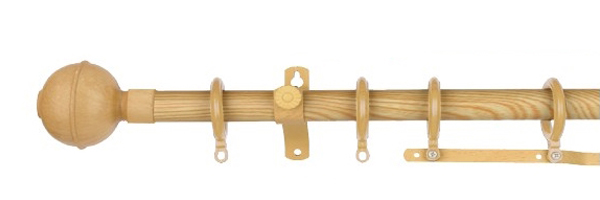 Rod curtain_oreintal smooth_Wood-SM-4001