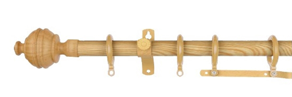 Rod curtain_oreintal smooth_Wood-SM-4005