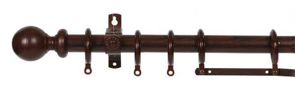 Rod curtain_oreintal smooth_Wood-SM-5001