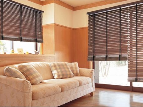 มไม้สแปนิช มู่ลี่ไม้พิมพ์ลายไม้