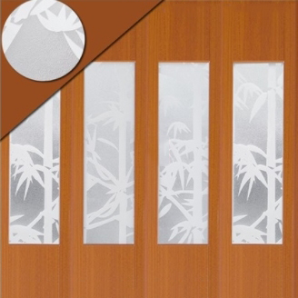 กระจกลายต้นไผ่