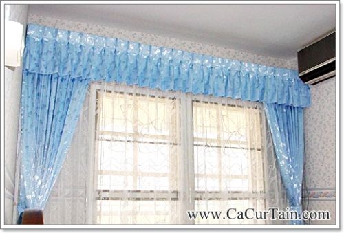 Pleated curtains, gauze skirt 4