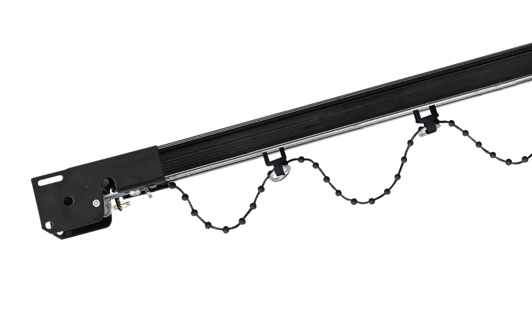 curtain rail wavy rail black