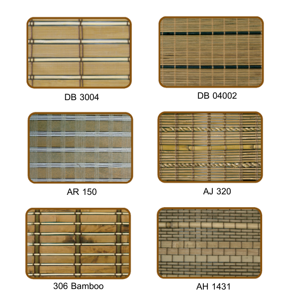 ตัวอย่างลวดลายม่านไม้ไผ่ งานสานธรรมชาติ 6 แบบ