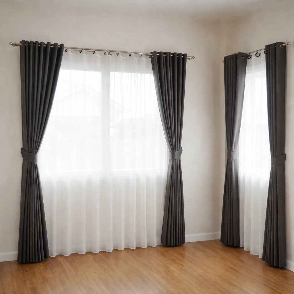 ม่านคู่ตาไก่สีเทาในมุมสว่าง_result