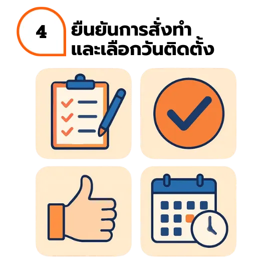 ยืนยันการสั่งทำ