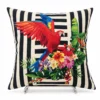 หมอนอิงลายสการ์เล็ตมาคอว์ ทร็อปปิคอล TRO-001 สำหรับตกแต่งบ้าน CA.DECOR