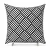 หมอนอิงลายขัดโมเดิร์น ขาว-ดำ รหัส MO-007 สำหรับตกแต่งบ้าน CA.DECOR
