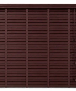 มู่ลี่ไม้รามิน RM-05 Pegon สีโอ๊คเข้ม สั่งตัดตามขนาด CA Decor